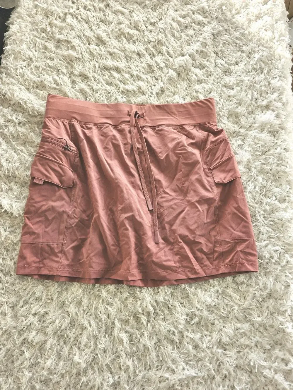 GERRY Breezy Active Cargo Skort Skirt Shorts L/G Hiking Athleisure NWOT